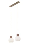 Alba lampa wisząca 2xE27 beżowa 41843