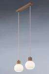 Alba lampa wisząca 2xE27 beżowa 41843