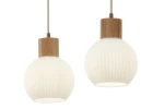 Alba lampa wisząca 2xE27 beżowa 41843