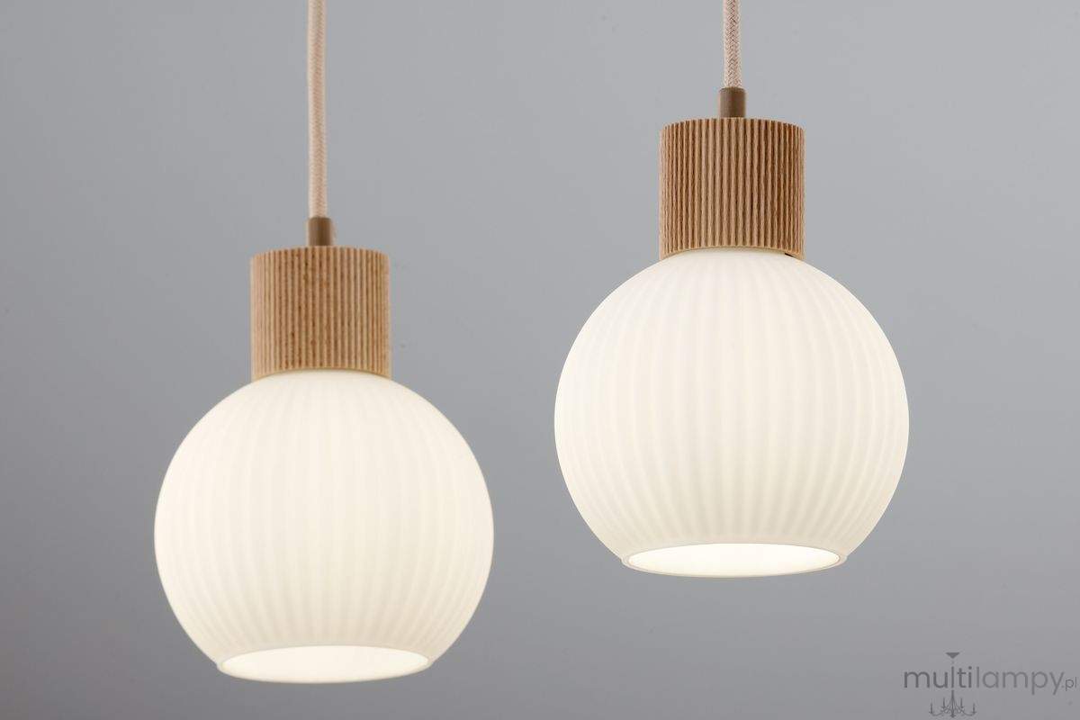 Alba lampa wisząca 2xE27 beżowa 41843