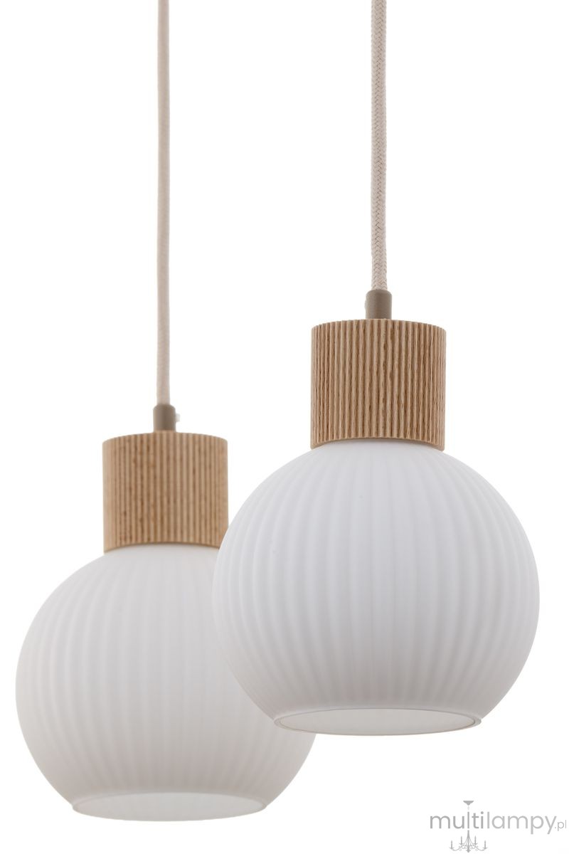 Alba lampa wisząca 2xE27 beżowa 41843
