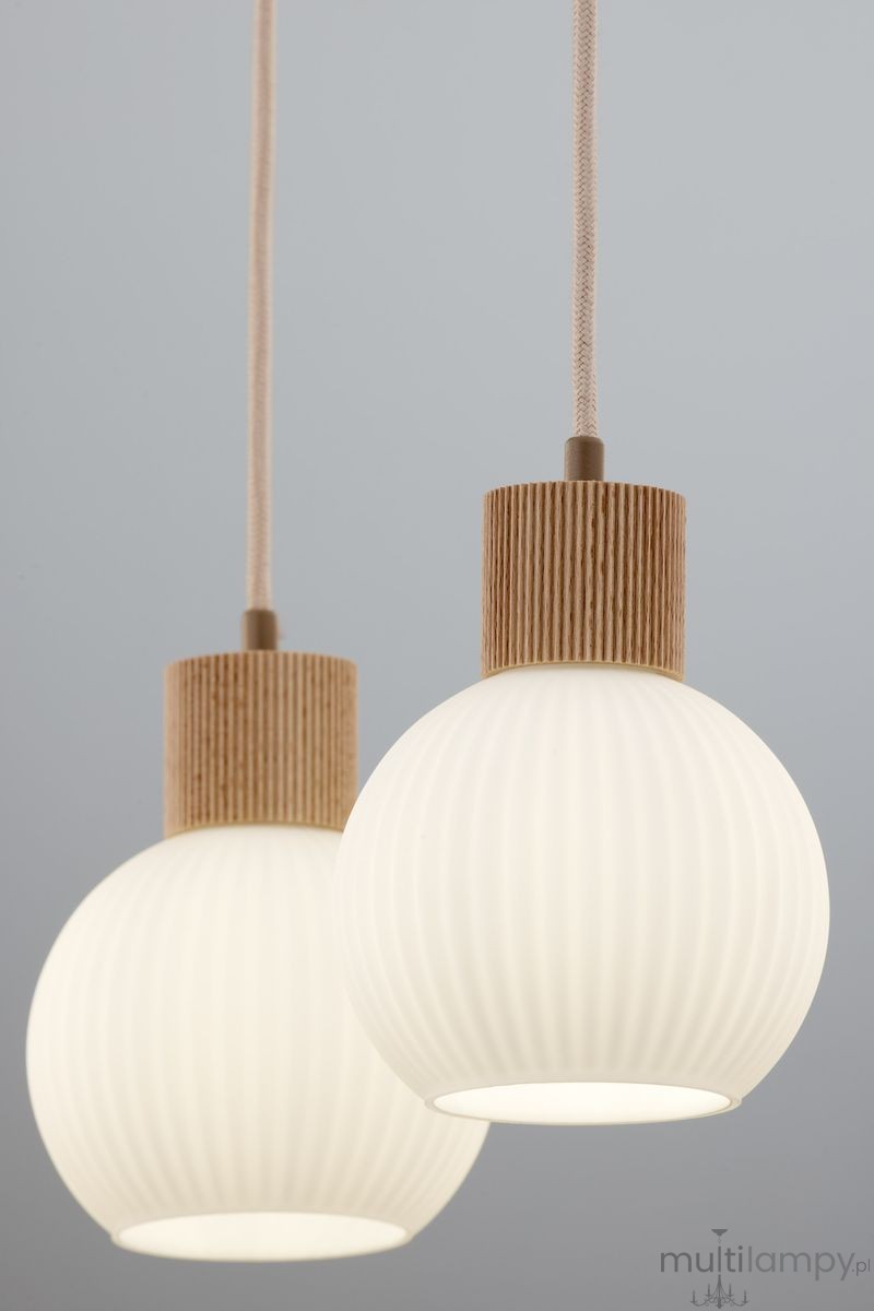 Alba lampa wisząca 2xE27 beżowa 41843