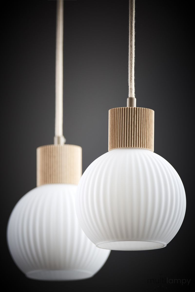 Alba lampa wisząca 2xE27 beżowa 41843