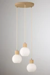 Alba lampa wisząca 3xE27 beżowa 41844