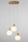 Alba lampa wisząca 3xE27 beżowa 41844