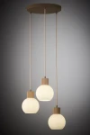 Alba lampa wisząca 3xE27 beżowa 41844