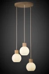 Alba lampa wisząca 3xE27 beżowa 41844