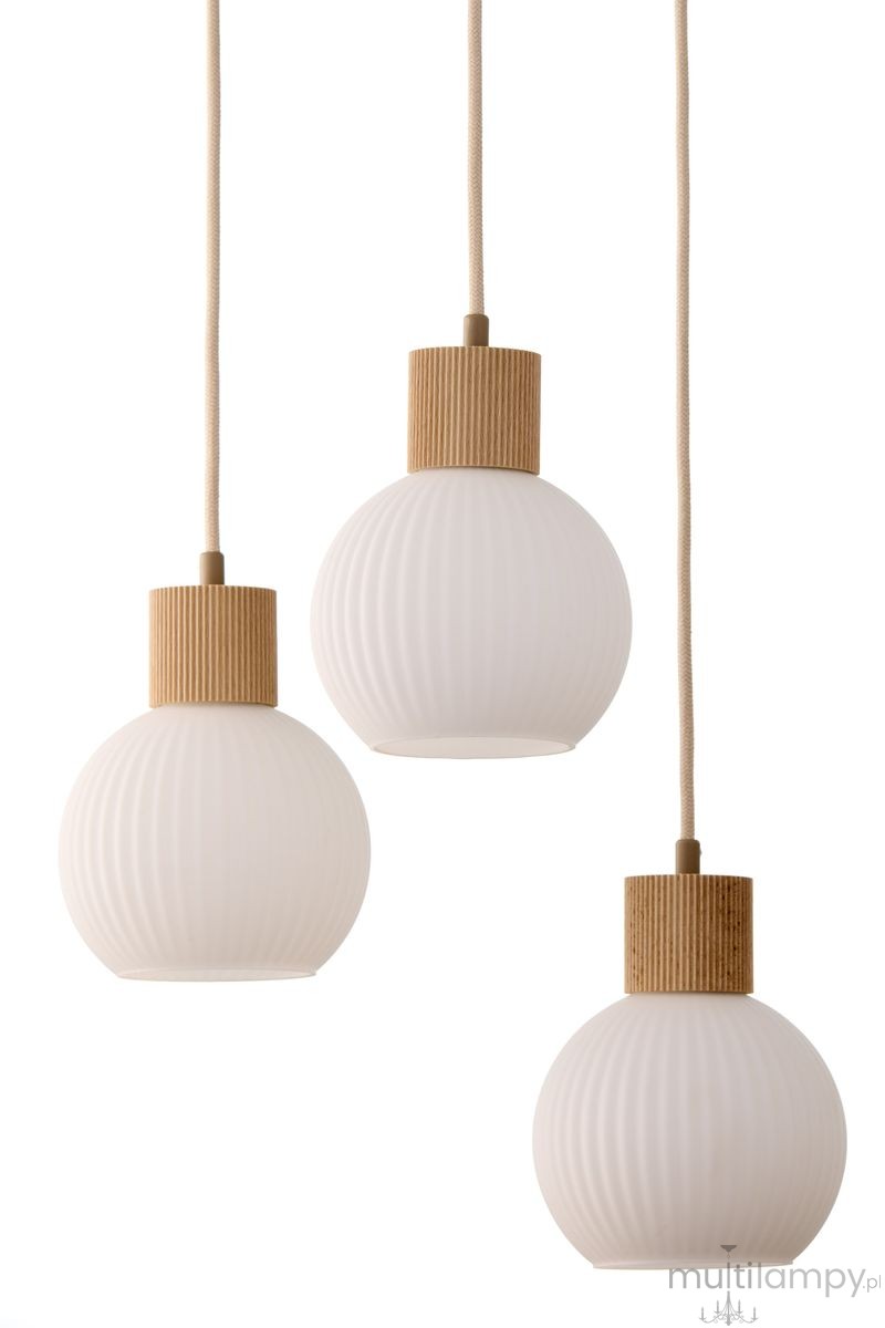 Alba lampa wisząca 3xE27 beżowa 41844