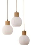 Alba lampa wisząca 3xE27 beżowa 41844