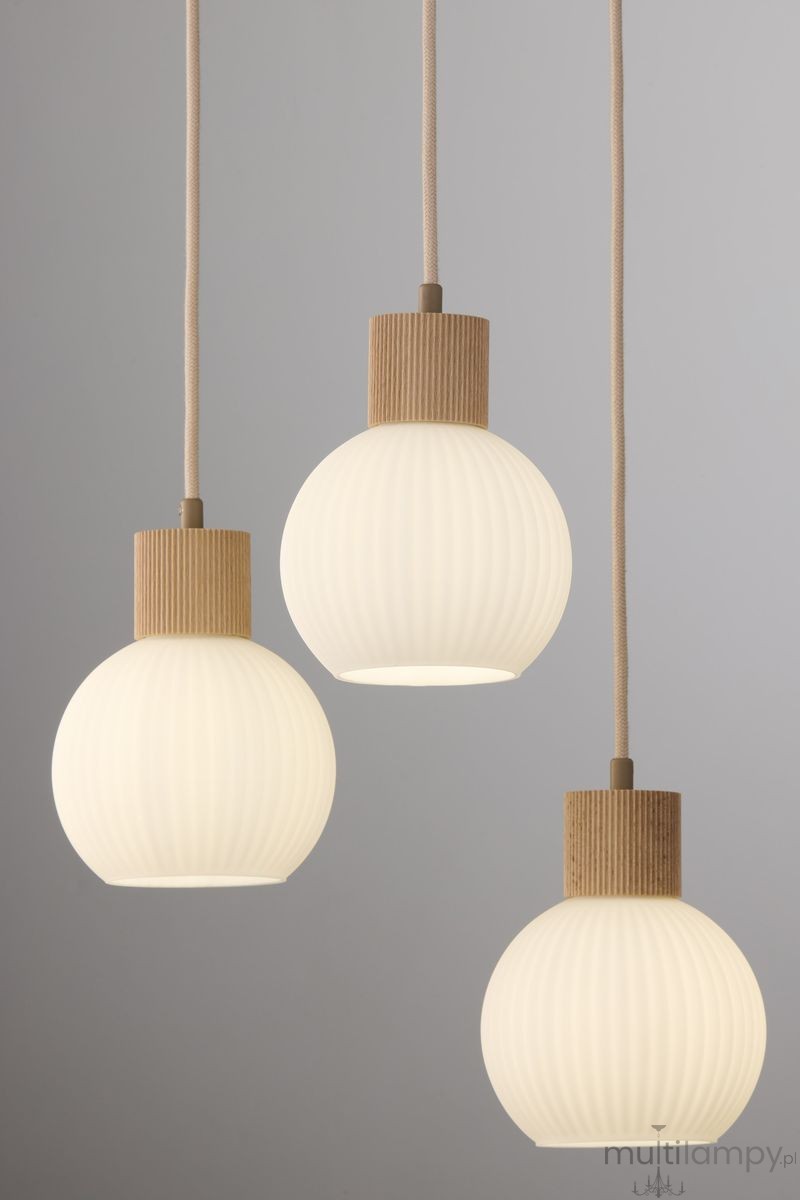 Alba lampa wisząca 3xE27 beżowa 41844