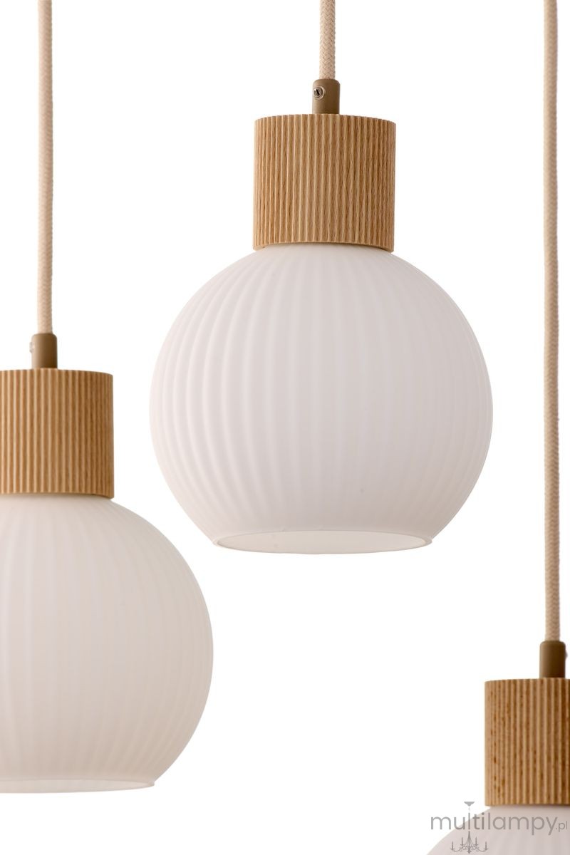 Alba lampa wisząca 3xE27 beżowa 41844