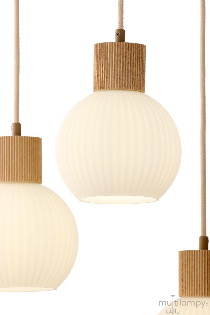 Alba lampa wisząca 3xE27 beżowa 41844