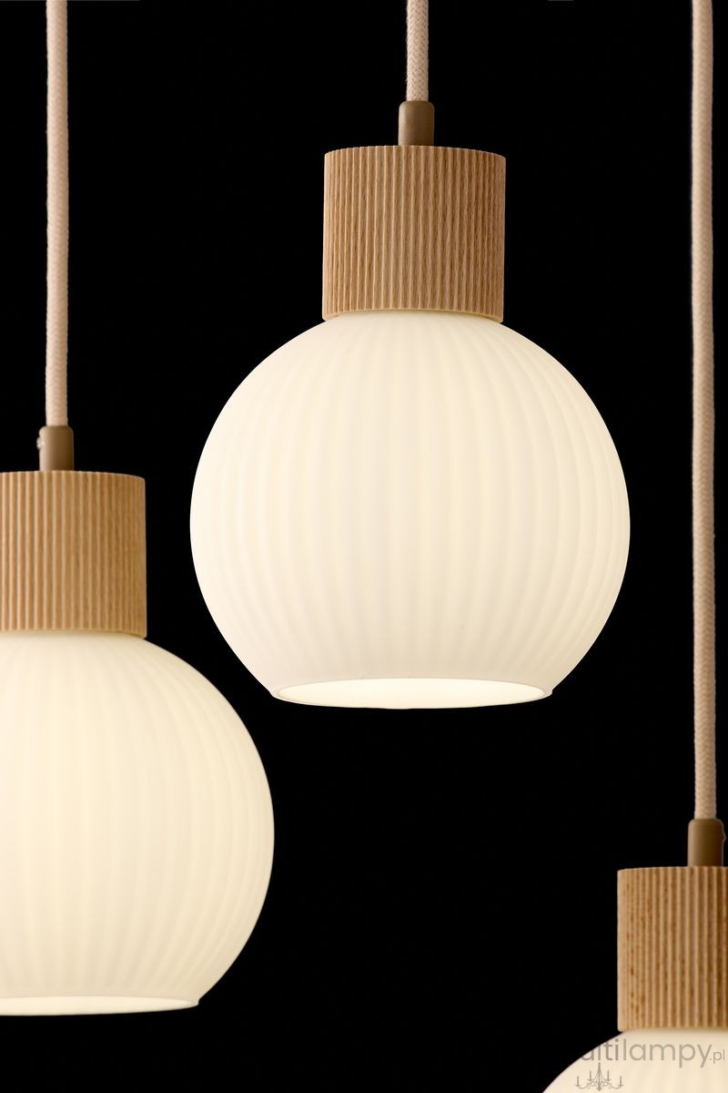 Alba lampa wisząca 3xE27 beżowa 41844