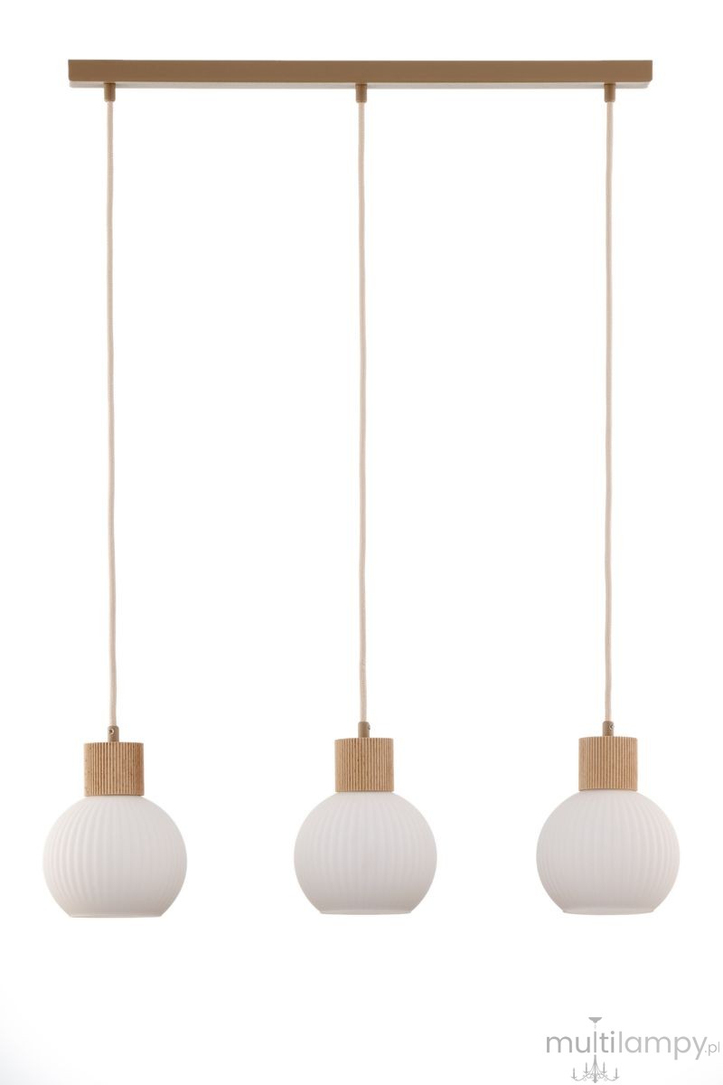 Alba lampa wisząca 3xE27 beżowa 41845