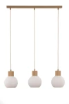 Alba lampa wisząca 3xE27 beżowa 41845