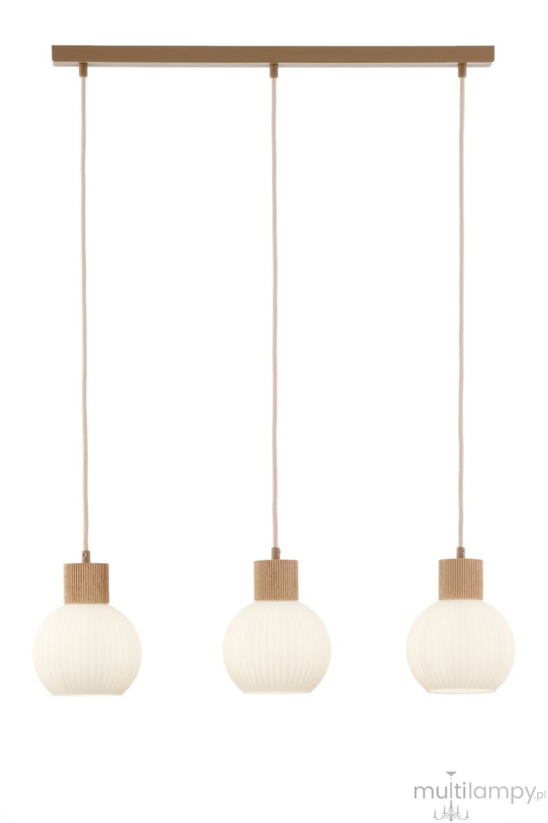 Alba lampa wisząca 3xE27 beżowa 41845