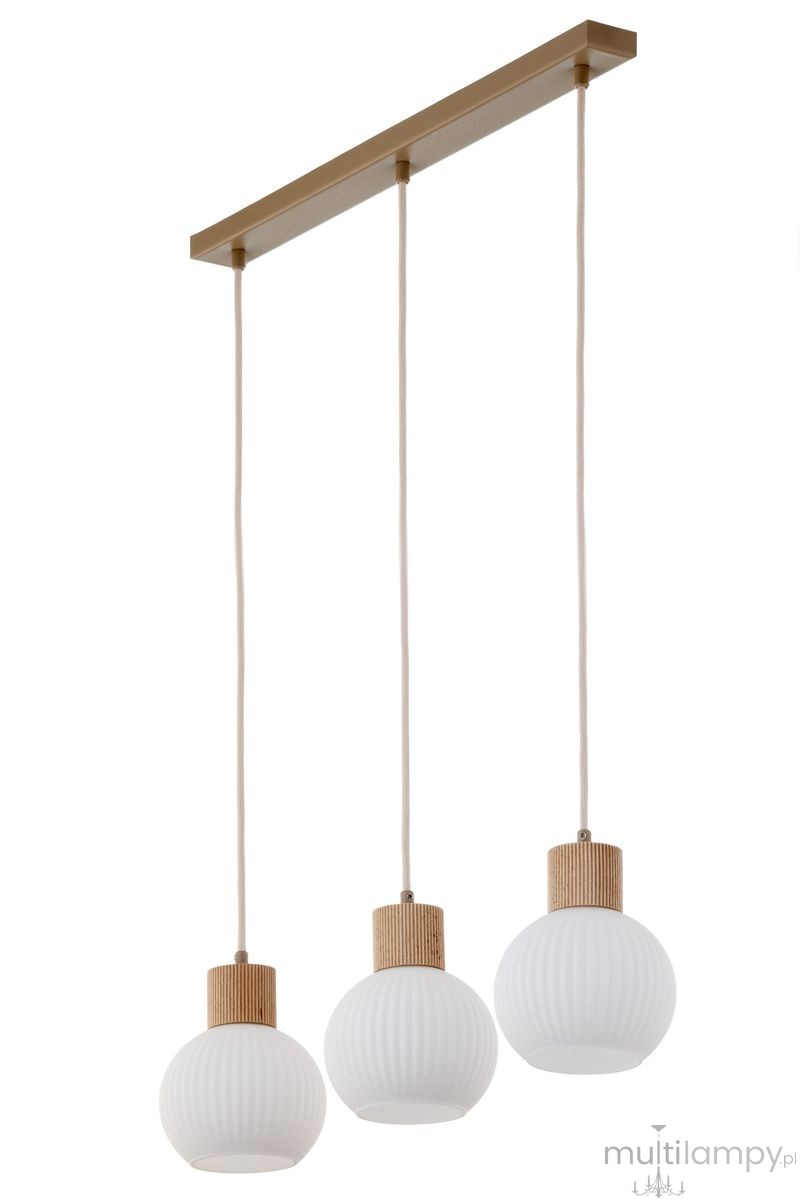 Alba lampa wisząca 3xE27 beżowa 41845