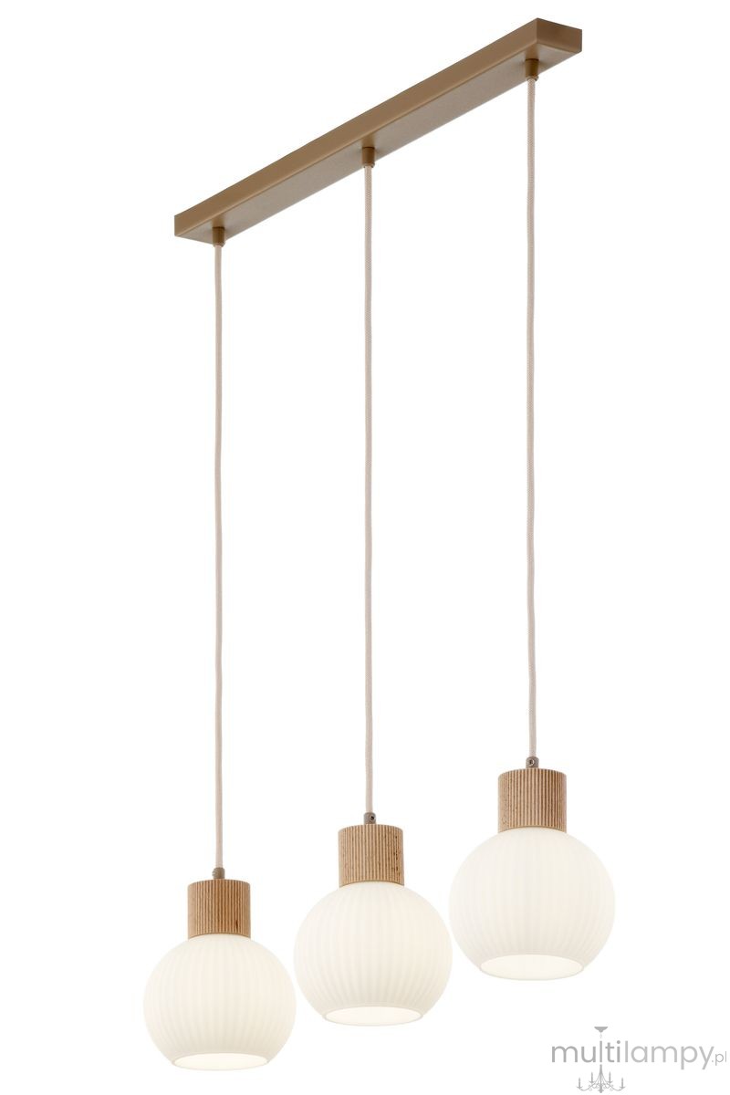 Alba lampa wisząca 3xE27 beżowa 41845