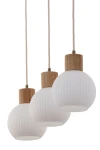 Alba lampa wisząca 3xE27 beżowa 41845