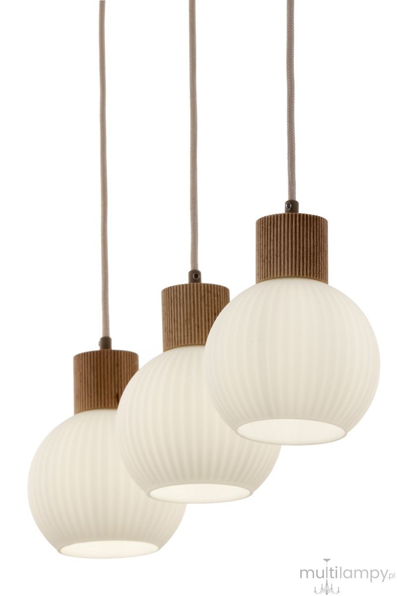 Alba lampa wisząca 3xE27 beżowa 41845