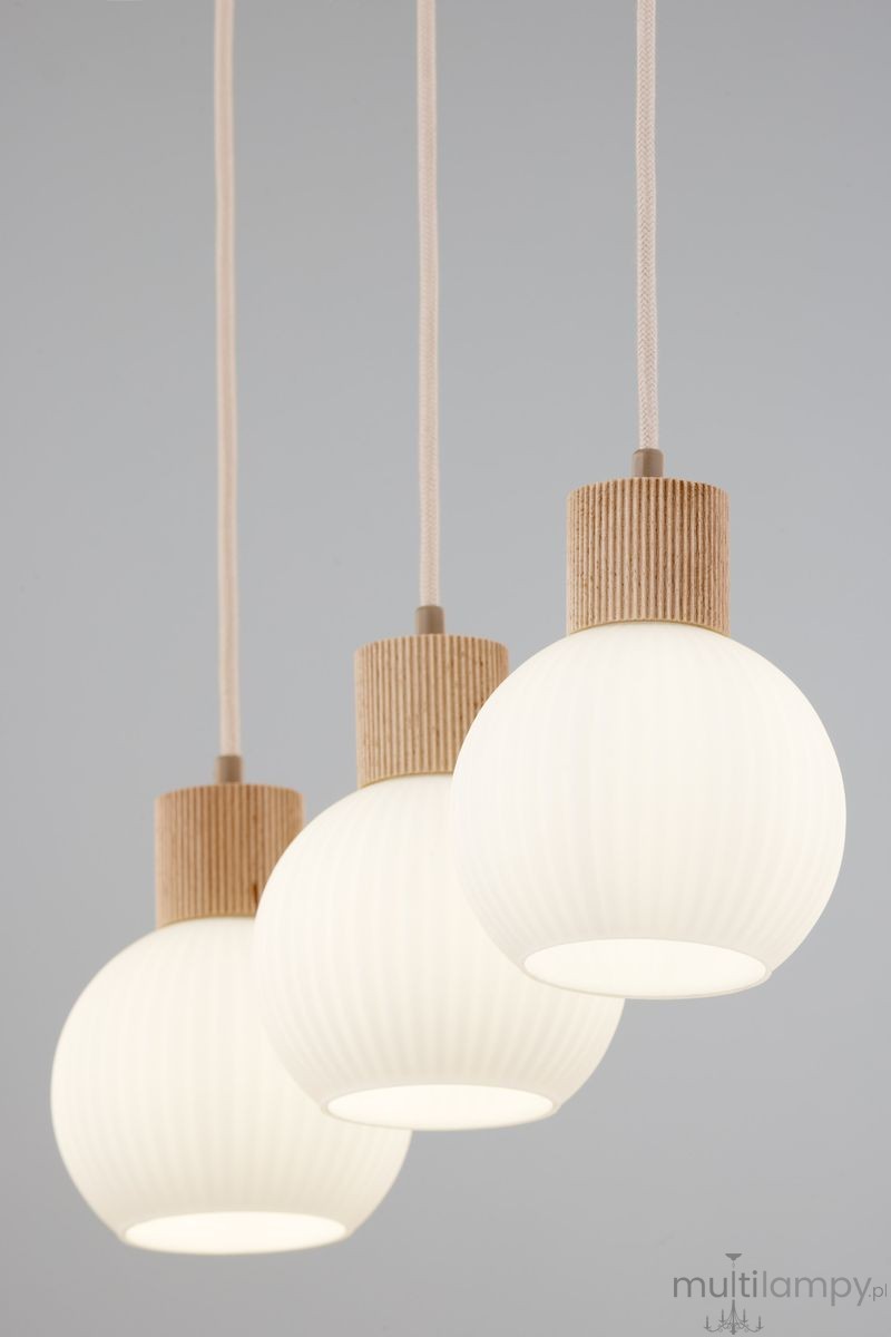 Alba lampa wisząca 3xE27 beżowa 41845