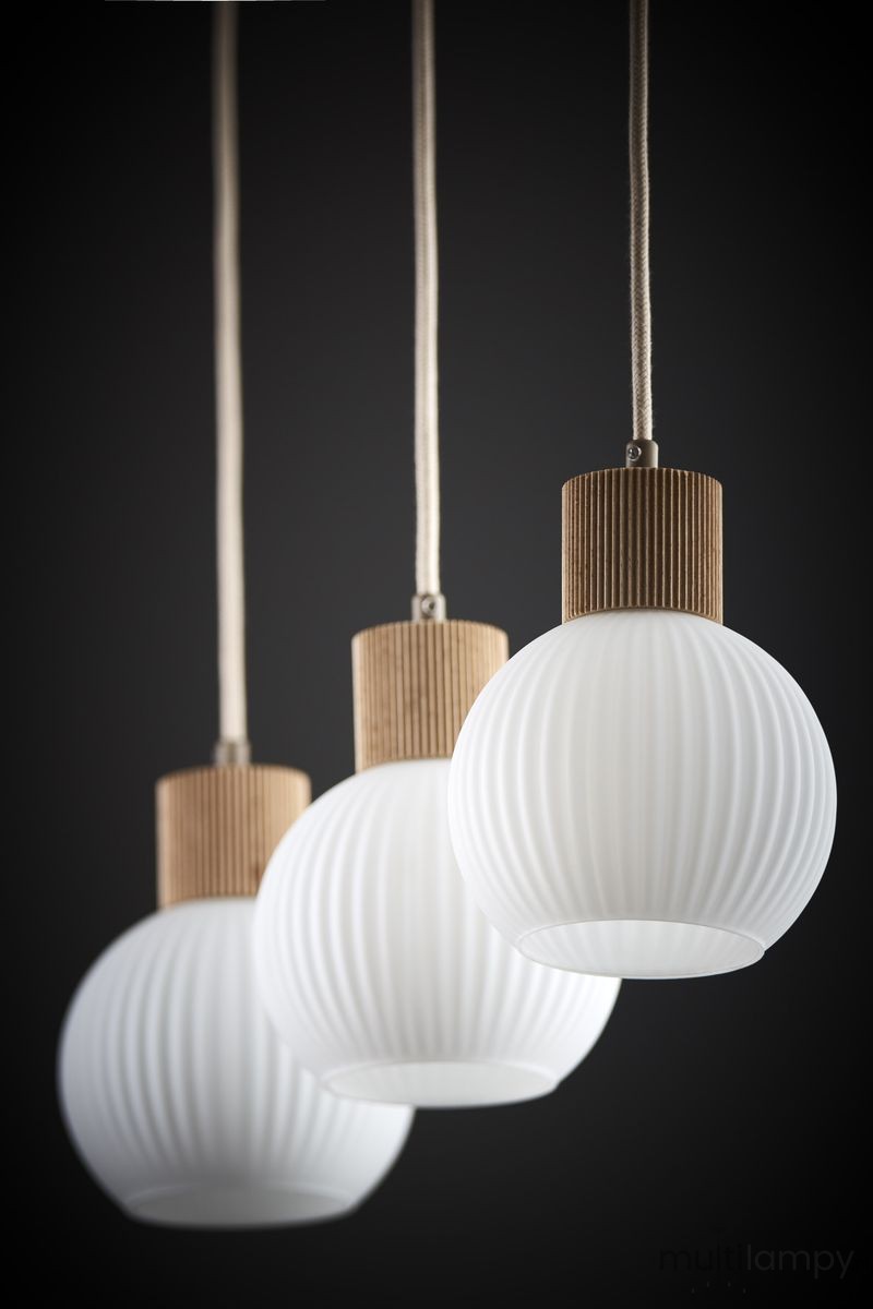 Alba lampa wisząca 3xE27 beżowa 41845