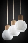 Alba lampa wisząca 3xE27 beżowa 41845