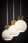 Alba lampa wisząca 3xE27 beżowa 41845