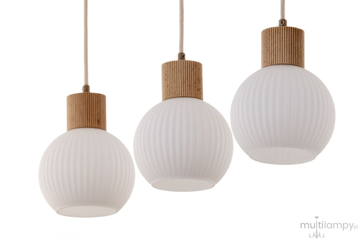 Alba lampa wisząca 3xE27 beżowa 41845