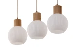 Alba lampa wisząca 3xE27 beżowa 41845