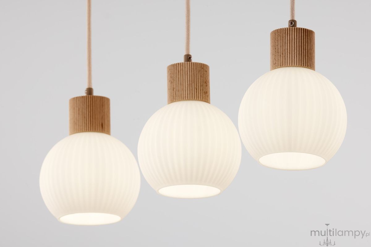 Alba lampa wisząca 3xE27 beżowa 41845