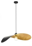 Leaf lampa wisząca 1xE27 czarna/złota 41918