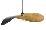 Leaf lampa wisząca 1xE27 czarna/złota 41918