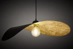 Leaf lampa wisząca 1xE27 czarna/złota 41918