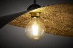 Leaf lampa wisząca 1xE27 czarna/złota 41918