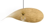 Leaf lampa wisząca 1xE27 czarna/złota 41918