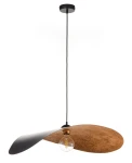 Leaf lampa wisząca 1xE27 czarna/miedź 41919