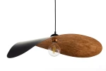 Leaf lampa wisząca 1xE27 czarna/miedź 41919