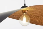 Leaf lampa wisząca 1xE27 czarna/miedź 41919