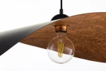 Leaf lampa wisząca 1xE27 czarna/miedź 41919