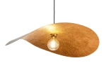 Leaf lampa wisząca 1xE27 czarna/miedź 41919