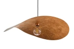 Leaf lampa wisząca 1xE27 czarna/miedź 41919
