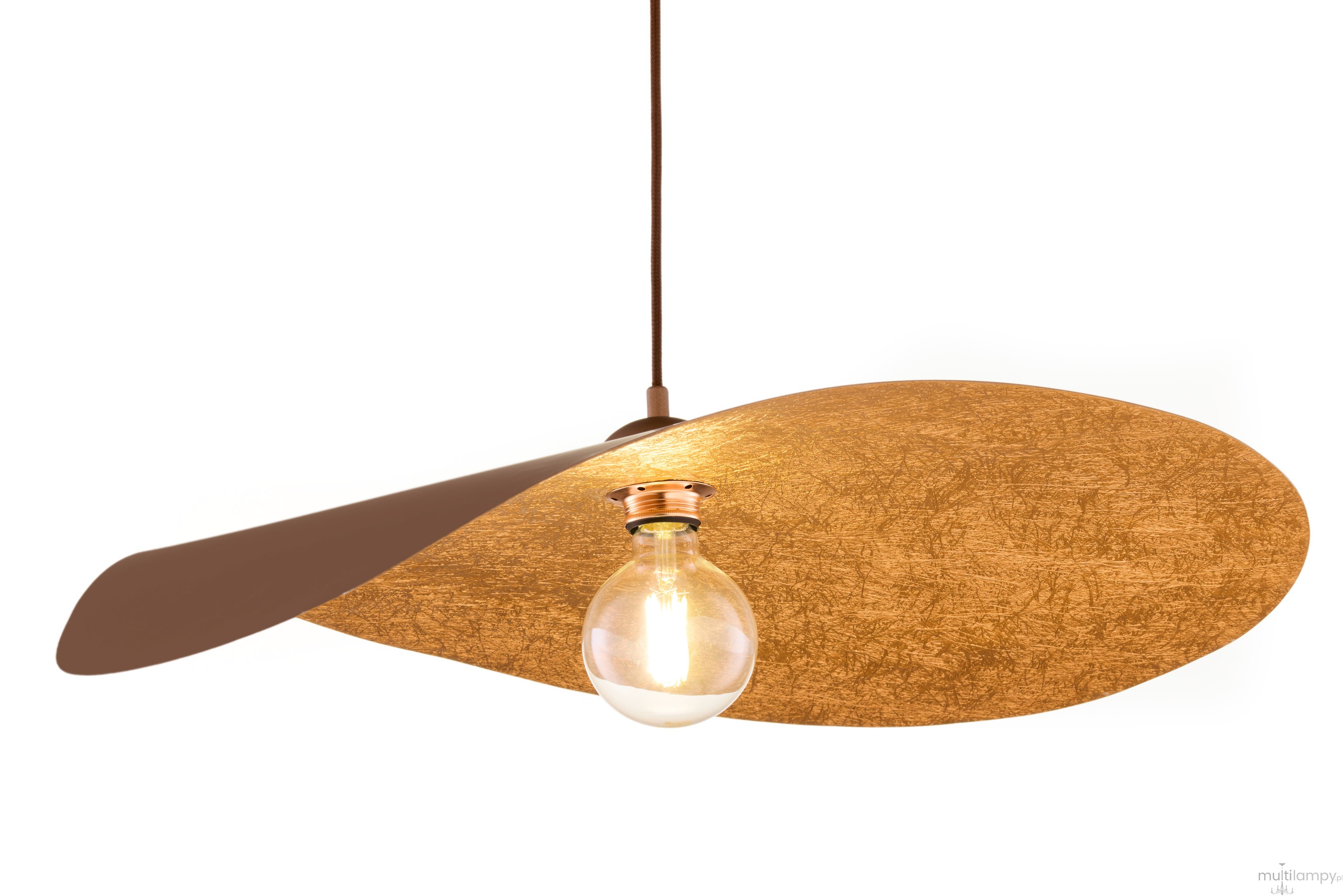 Leaf lampa wisząca 1xE27 brązowa/miedź 41920