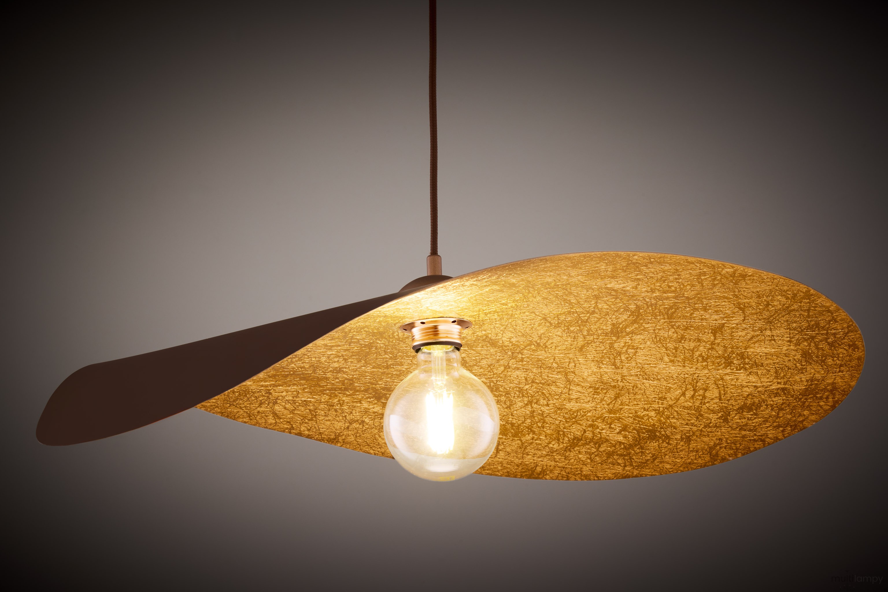 Leaf lampa wisząca 1xE27 brązowa/miedź 41920