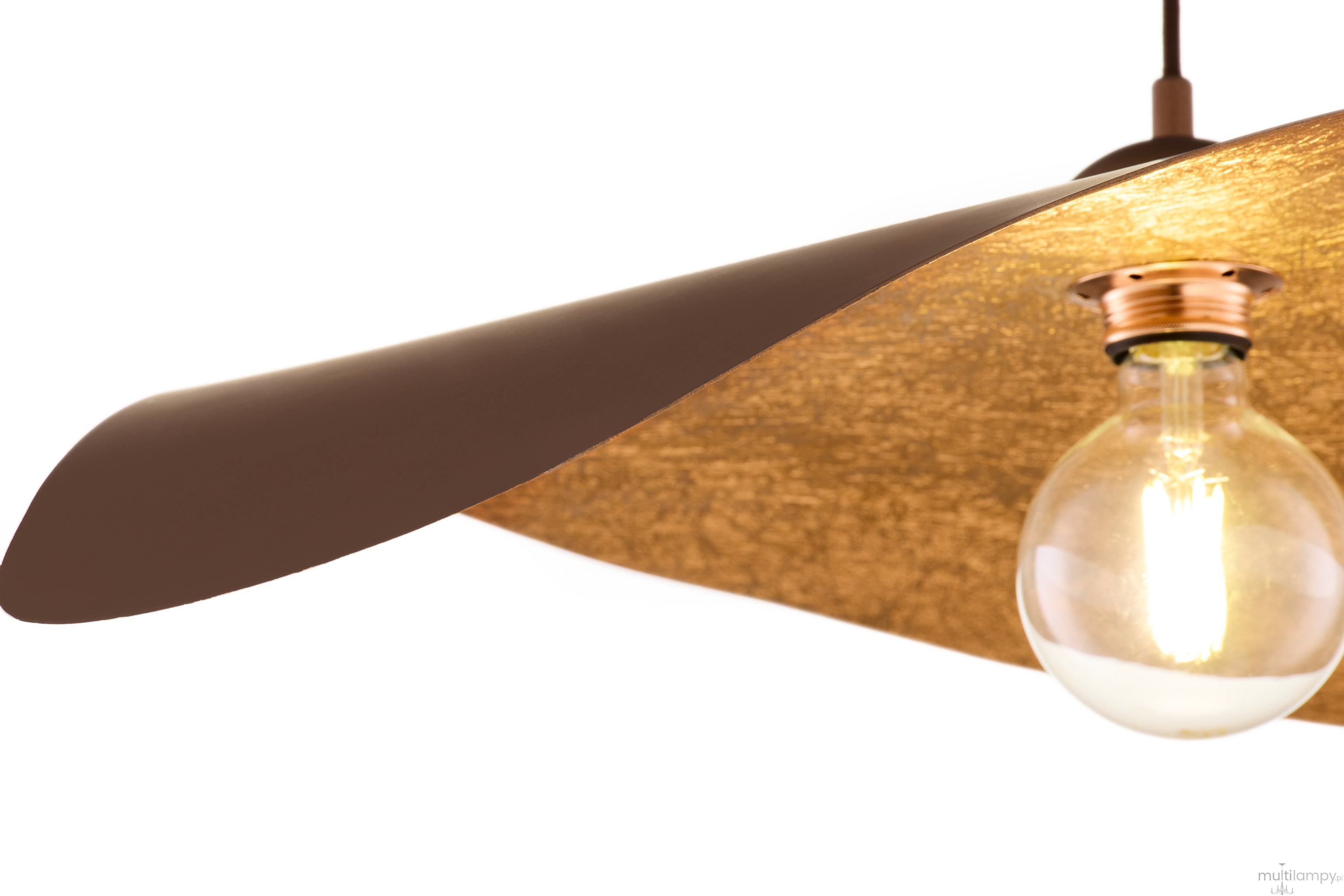 Leaf lampa wisząca 1xE27 brązowa/miedź 41920