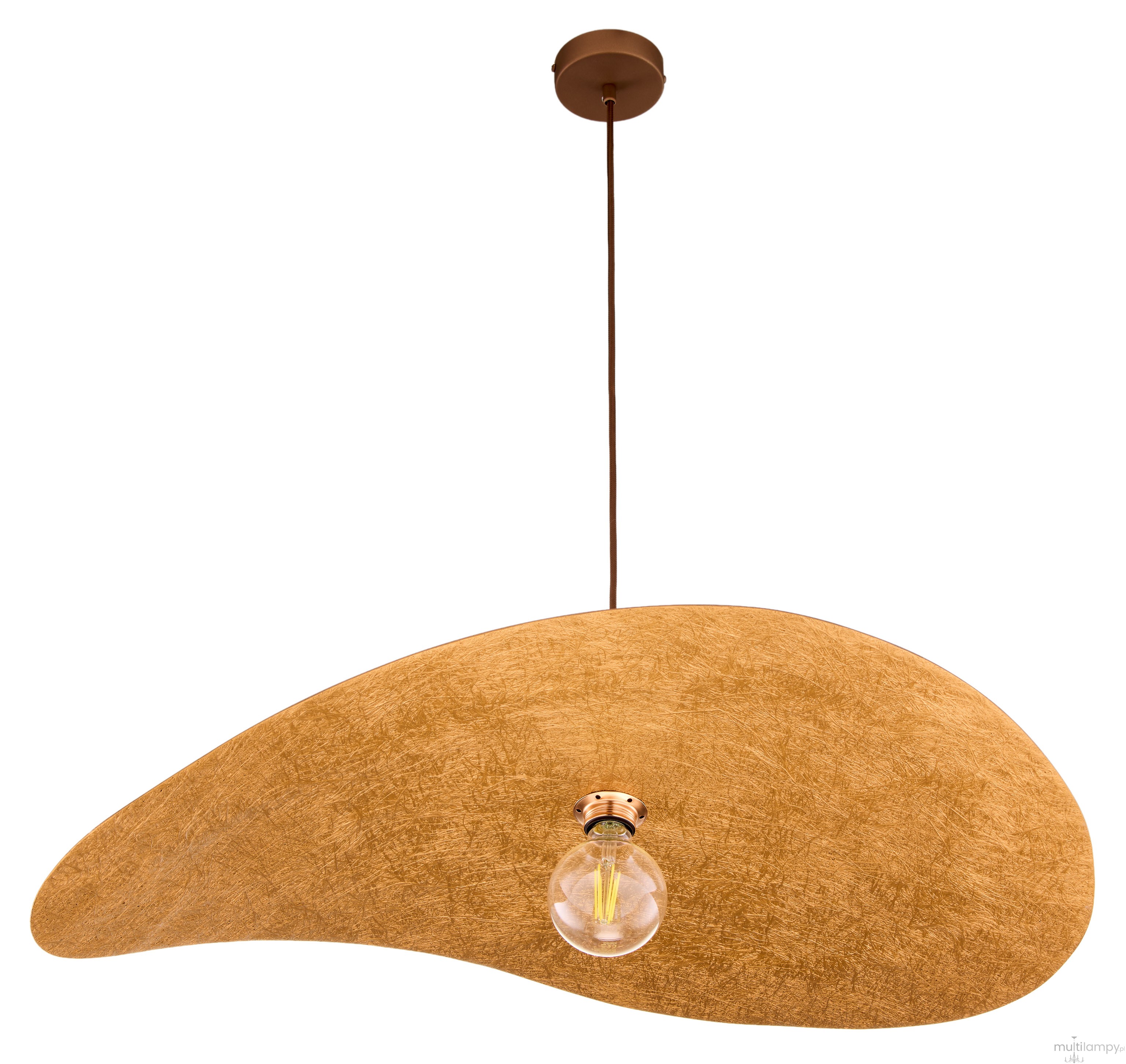 Leaf lampa wisząca 1xE27 brązowa/miedź 41920