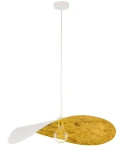 Leaf lampa wisząca 1xE27 biała/złota 41921