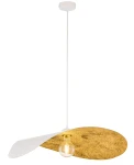 Leaf lampa wisząca 1xE27 biała/złota 41921
