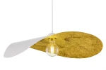 Leaf lampa wisząca 1xE27 biała/złota 41921