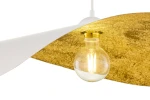 Leaf lampa wisząca 1xE27 biała/złota 41921
